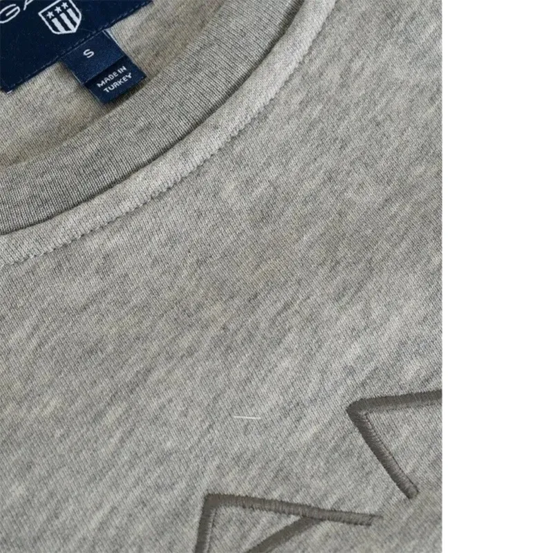 gant shield mens sweatshirt pullover jumper grey melange4