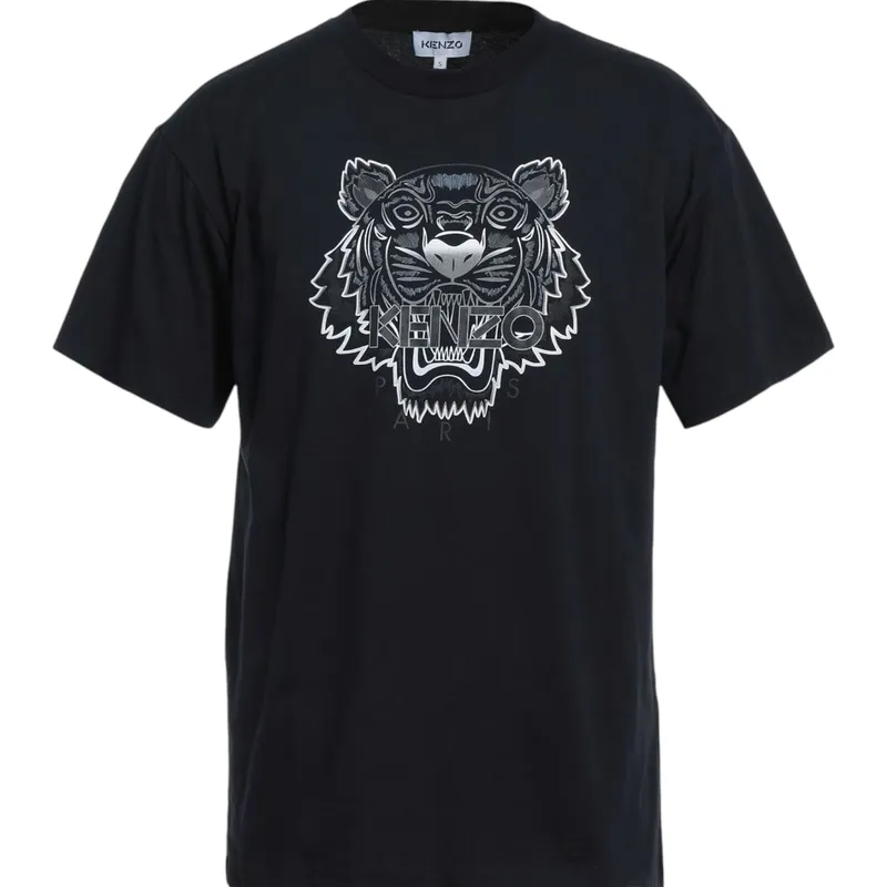kenzo 5ts020 mens t shirts black and white1