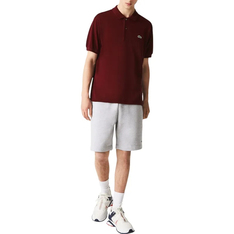 lacoste l1212 mens polo shirt bordeaux0