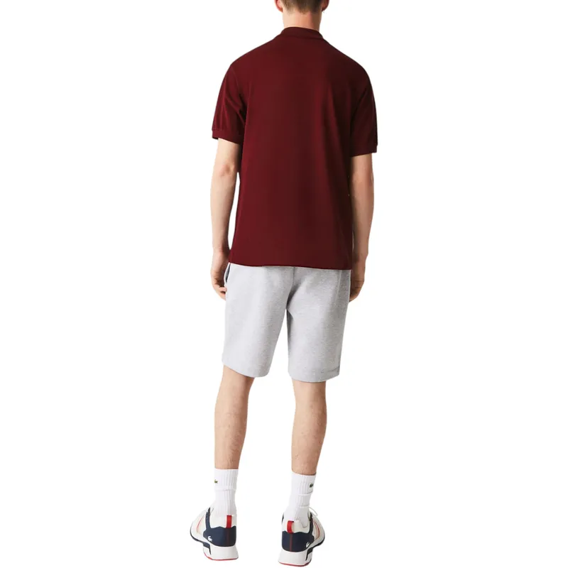 lacoste l1212 mens polo shirt bordeaux1