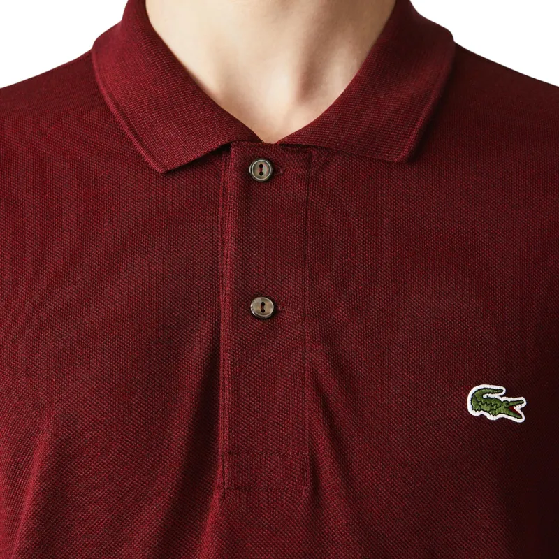 lacoste l1212 mens polo shirt bordeaux3
