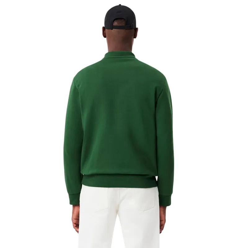 lacoste mens fleece crew neck sweatshirt knitted jumper green3