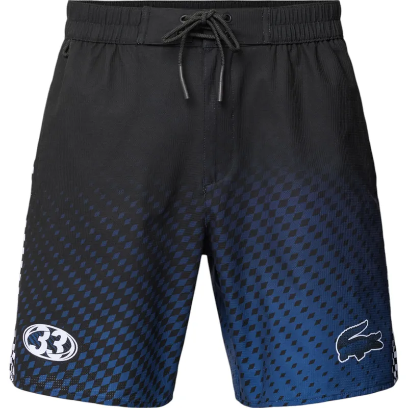 lacoste mens shorts mh5643 swimwear blue and black2