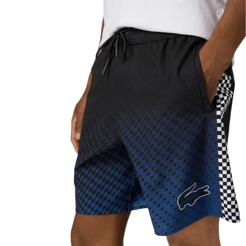 lacoste mens shorts mh5643 swimwear blue and black3