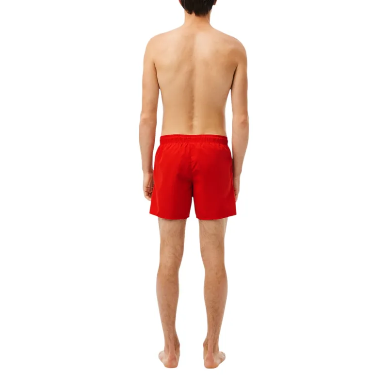 lacoste mens shorts mh6270 swimwear summer quick dry shorts red3