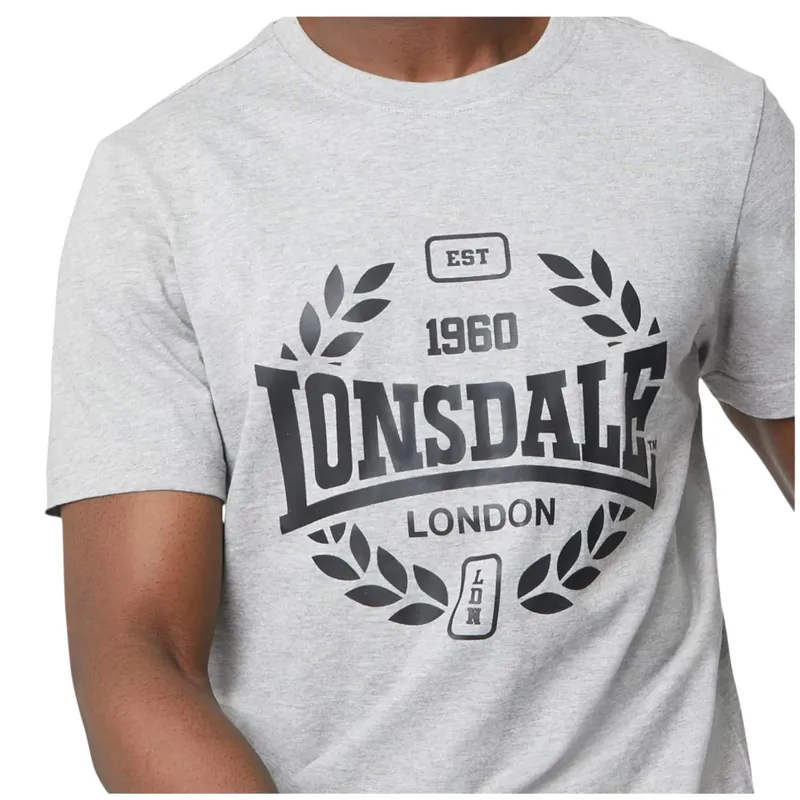 lonsdale mens t shirts box logo tee crew neck top pack of 2 new3