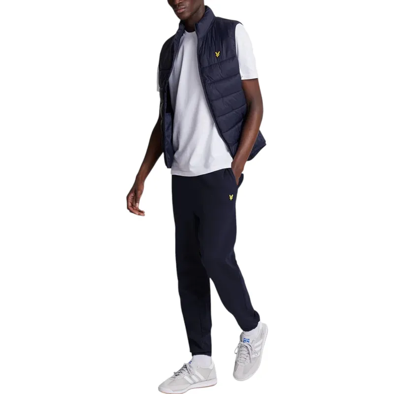 lyle & scott mens jogger fleece bottom sweatpants dark navy0