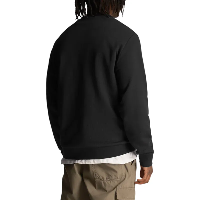 lyle & scott mens loopback embrodiered crew neck sweatshirt2