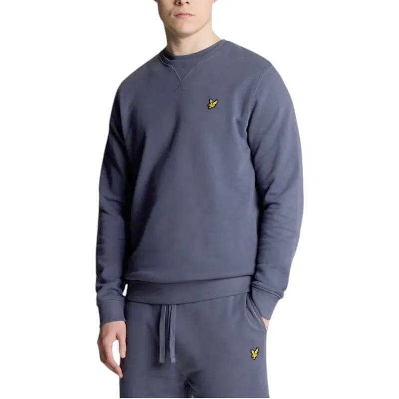 lyle & scott mens ml424vog jumpers crew neck sweatshirts graystone1