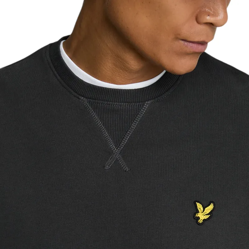 lyle & scott mens ml424vog jumpers crew neck sweatshirts gunmetal2