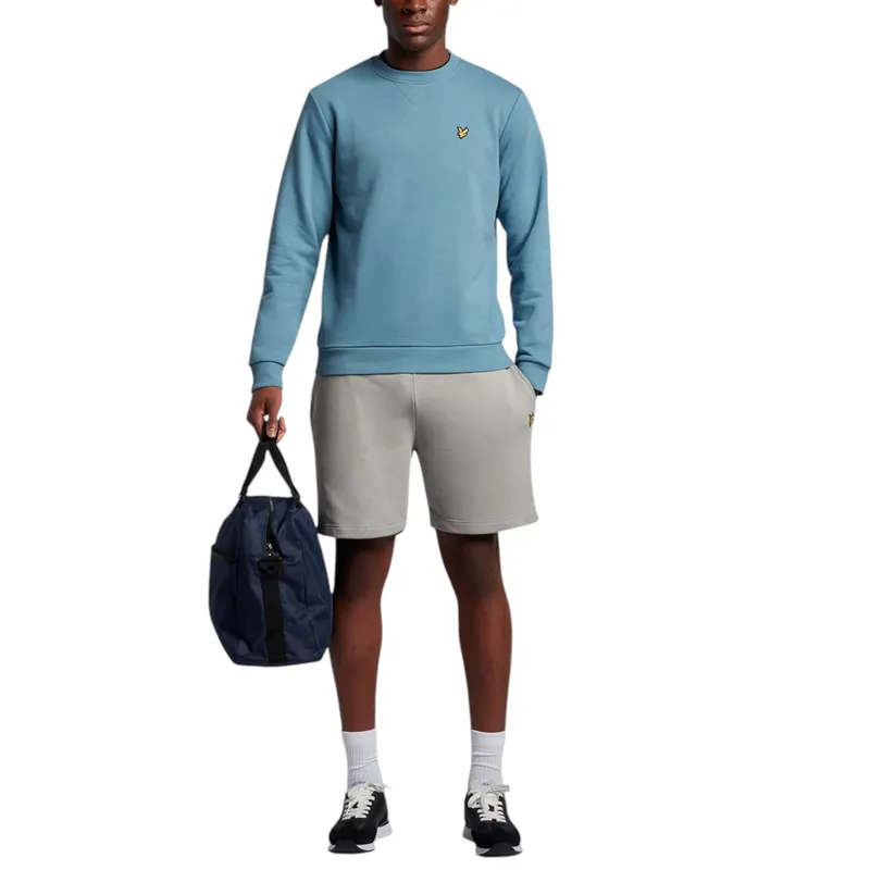 lyle & scott mens ml424vog jumpers crew neck sweatshirts ocean sky1