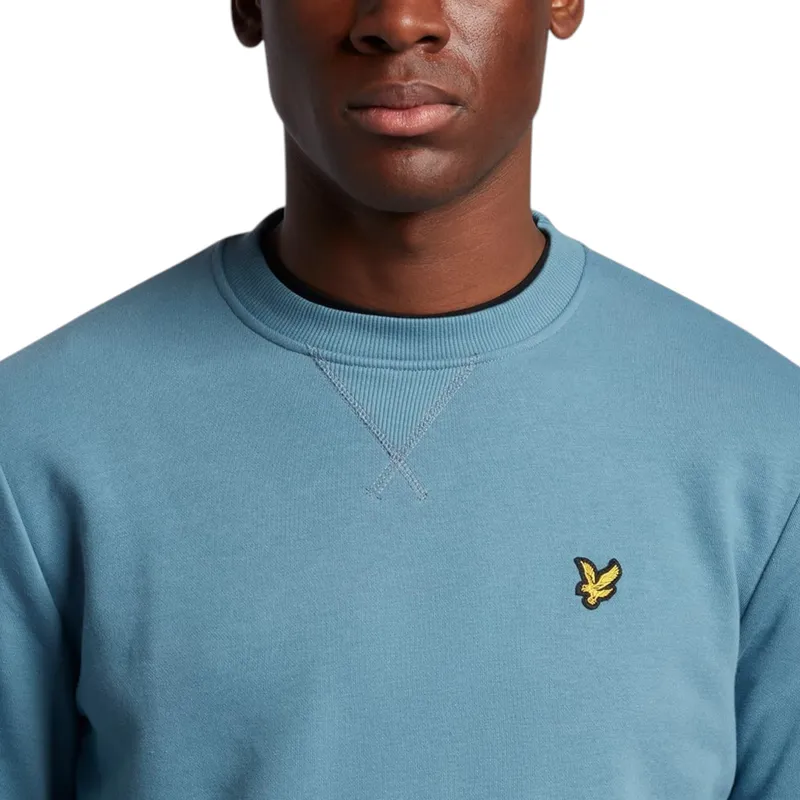 lyle & scott mens ml424vog jumpers crew neck sweatshirts ocean sky2
