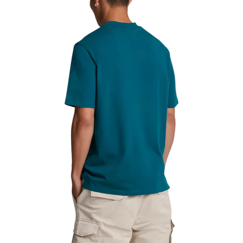 lyle & scott mens short sleeve t shirts crew neck tee apres navy0