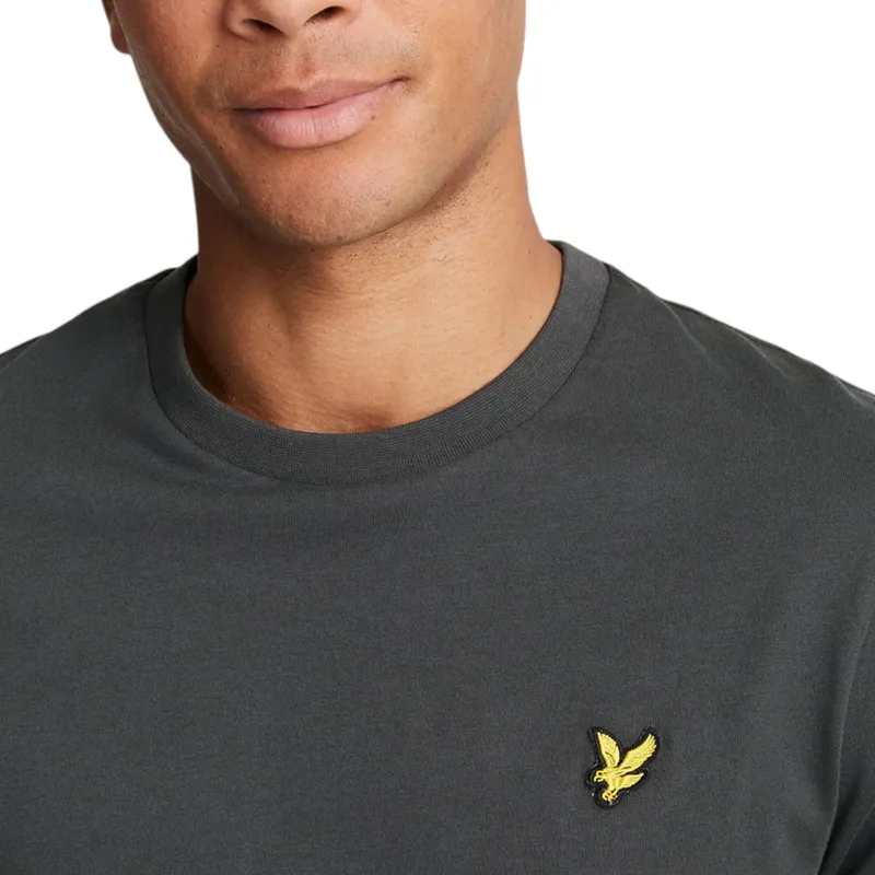 lyle & scott mens short sleeve t shirts crew neck tee gunmtal2
