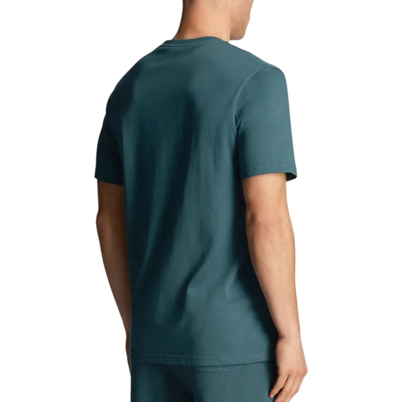 lyle & scott mens short sleeve t shirts crew neck tee malachite green0