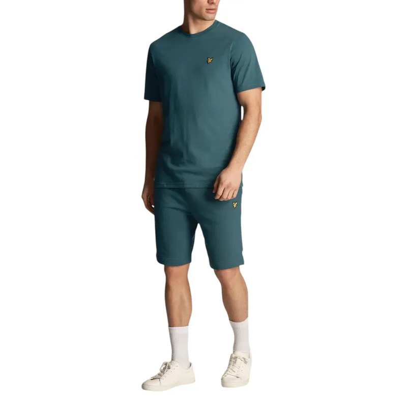 lyle & scott mens short sleeve t shirts crew neck tee malachite green1