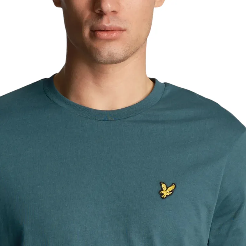 lyle & scott mens short sleeve t shirts crew neck tee malachite green2