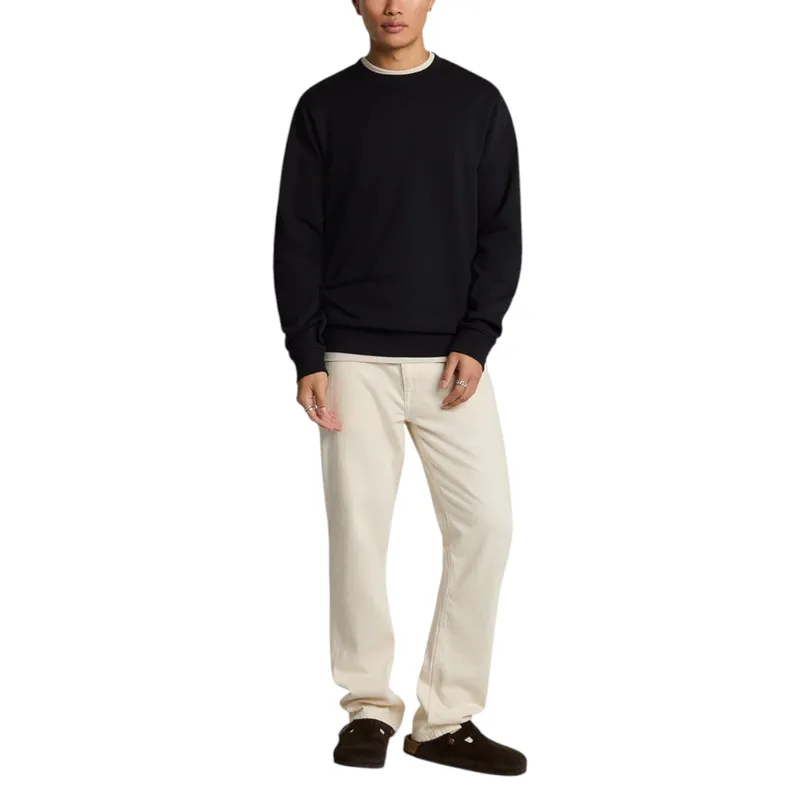 lyle & scott mens sweatshirt ml2291v pullover jumper black1