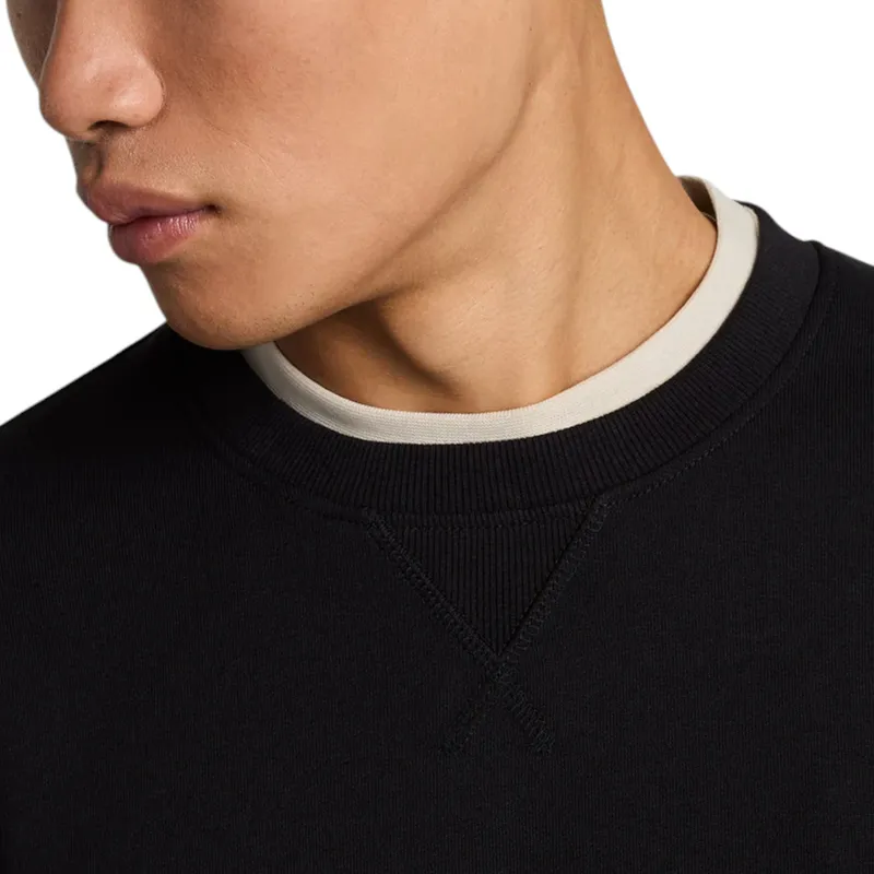 lyle & scott mens sweatshirt ml2291v pullover jumper black2