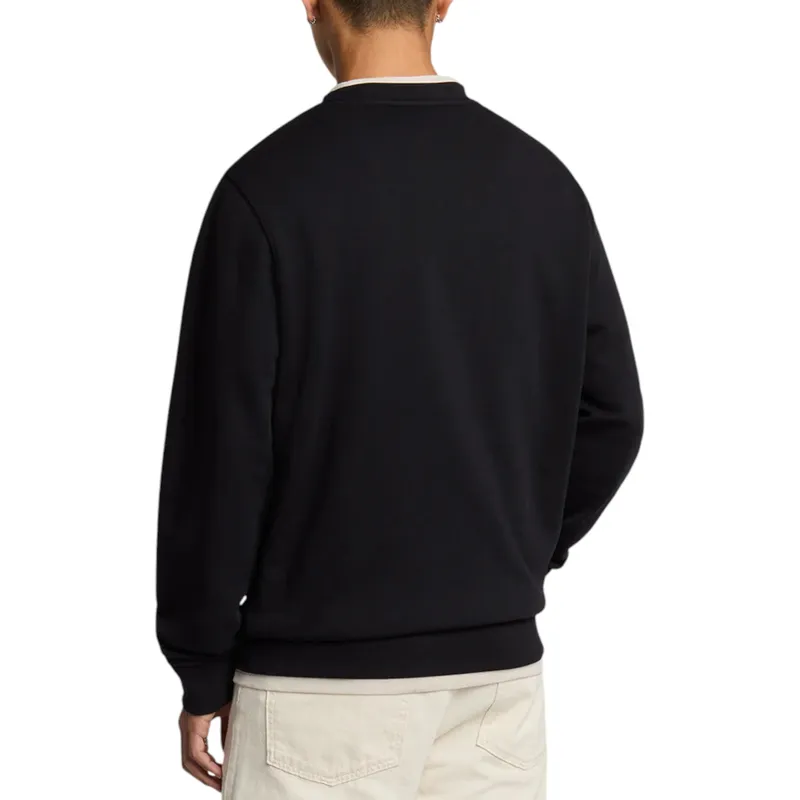 lyle & scott mens sweatshirt ml2291v pullover jumper black3