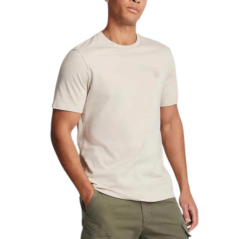 lyle & scott mens tonal eagle logo t-shirt cove summer new cotton tee1