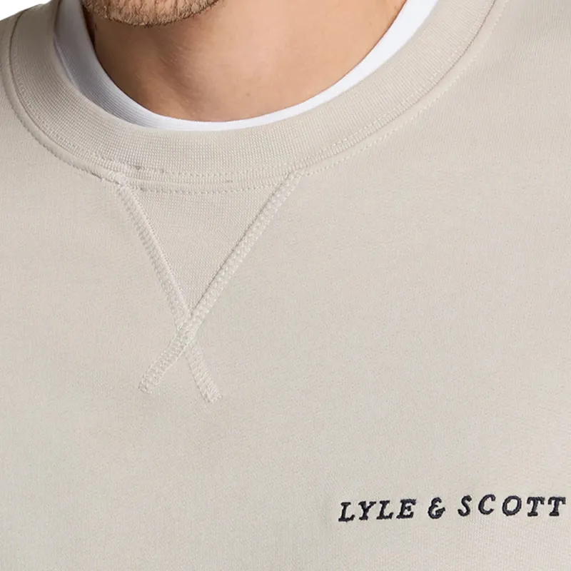 lyle & scott ml2004vi mens sweatshirt loopback cotton jumper cove1