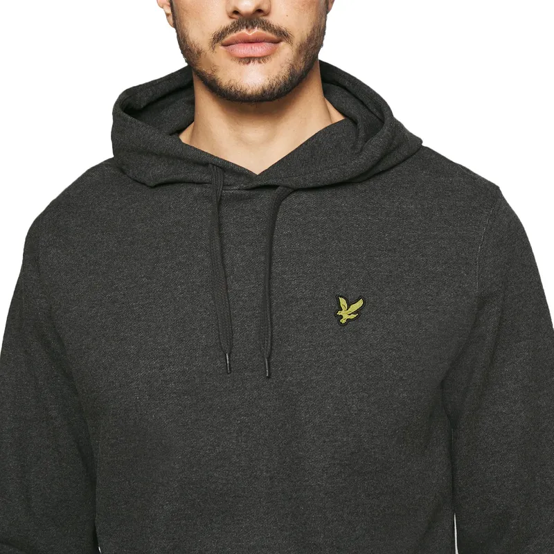 lyle and scott ml416vog men hoodies charcoal marl2