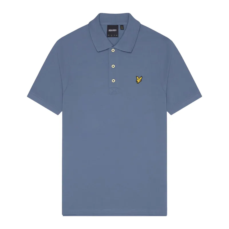 lyle & scott sp400vog mens polo shirt cool indigo0