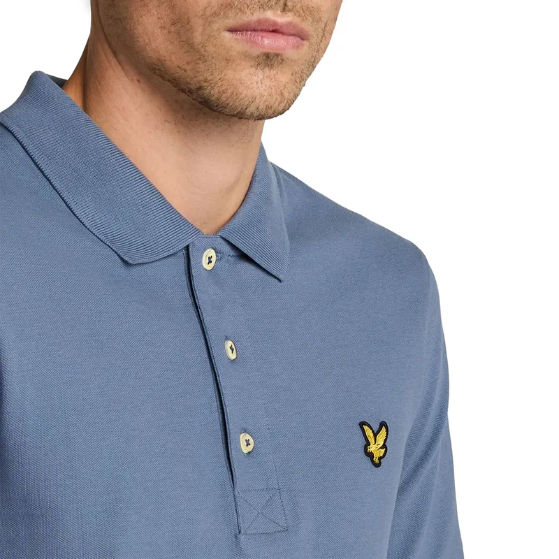 lyle & scott sp400vog mens polo shirt cool indigo1