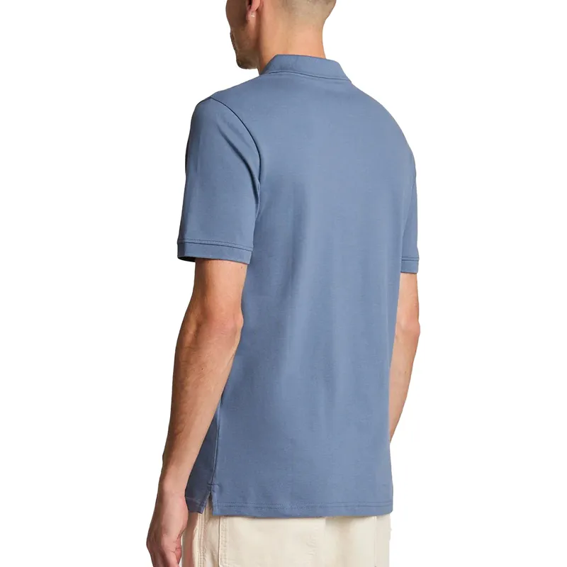 lyle & scott sp400vog mens polo shirt cool indigo3