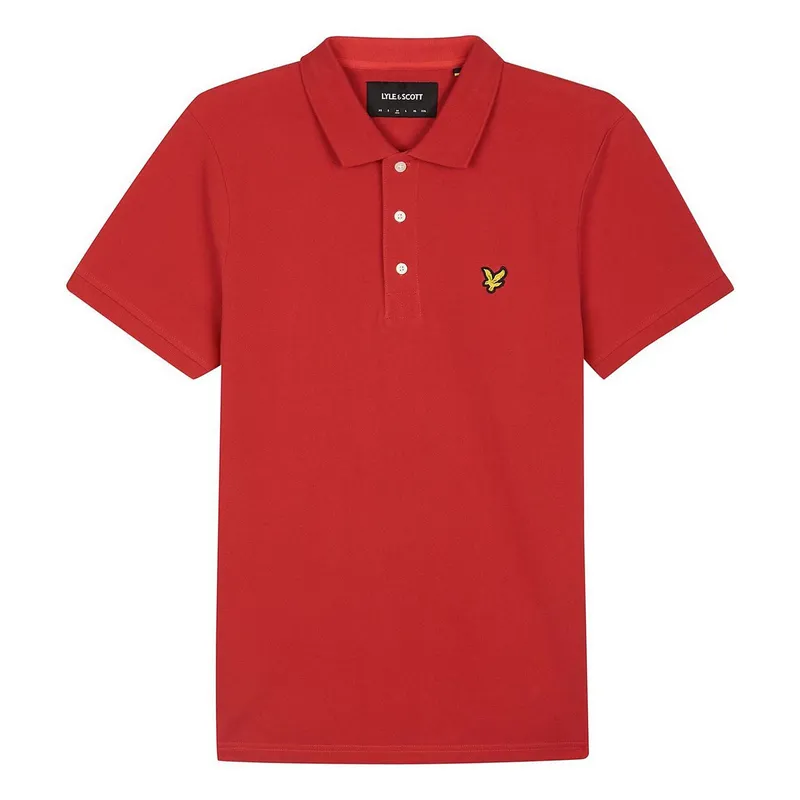 lyle & scott sp400vog mens polo shirt red0