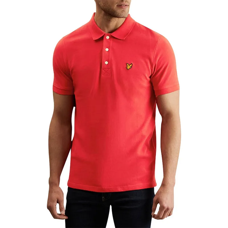 lyle & scott sp400vog mens polo shirt red1