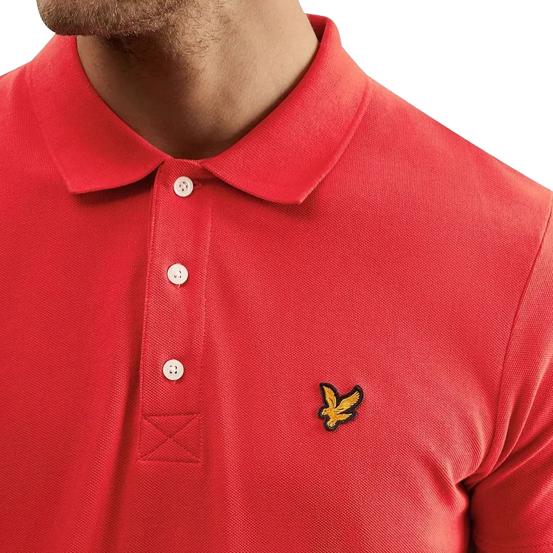 lyle & scott sp400vog mens polo shirt red2