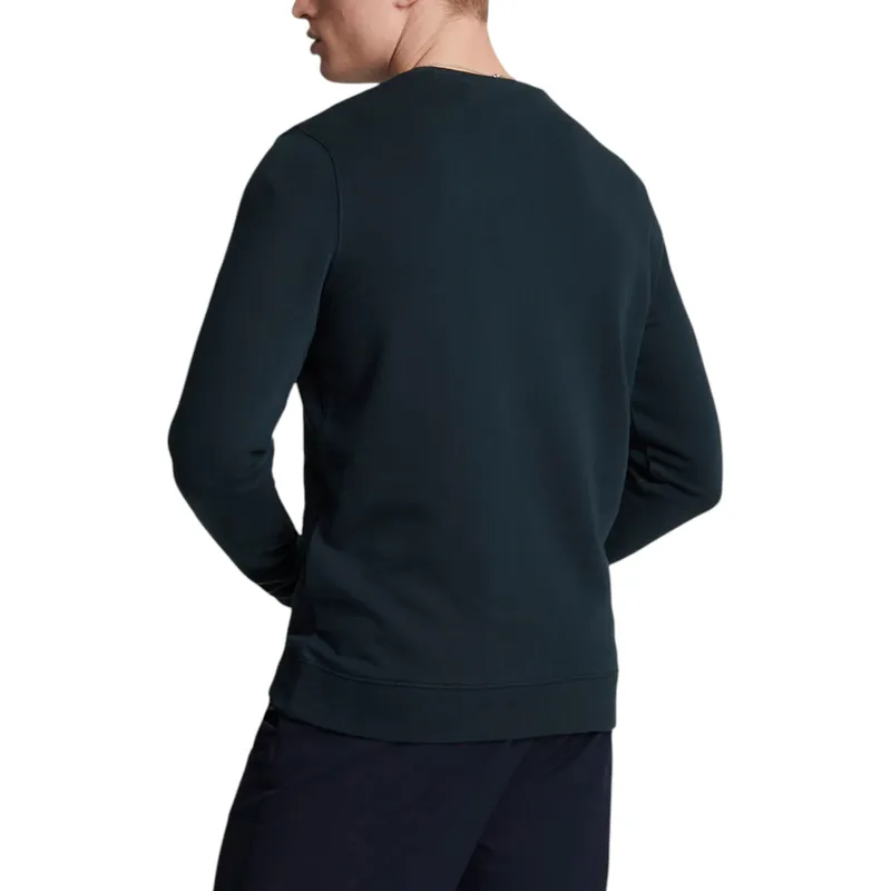 lyle & scott tonal eagle mens knitted jumper sweatshirt dark navy3