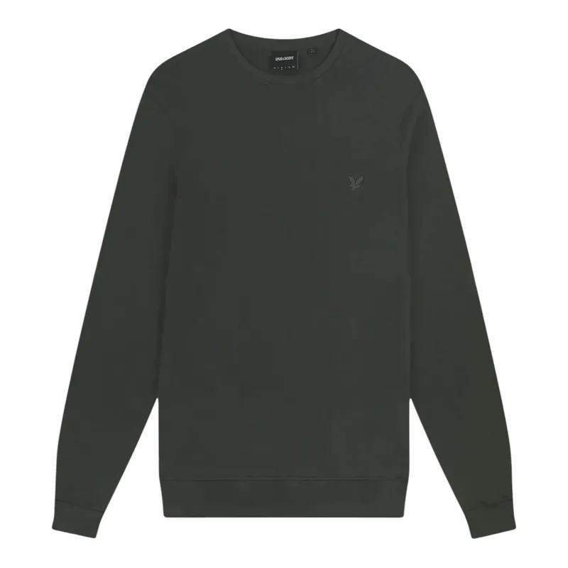 lyle & scott tonal eagle mens knitted jumper sweatshirt gunmetal1