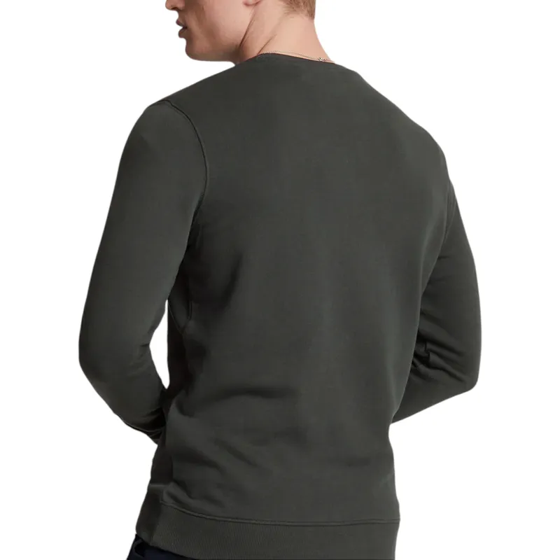 lyle & scott tonal eagle mens knitted jumper sweatshirt gunmetal3