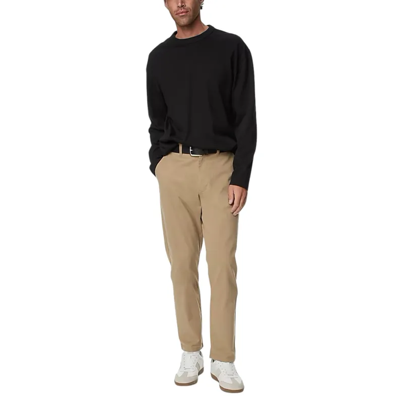 m&s mens t shirts pure cotton long sleeve black1