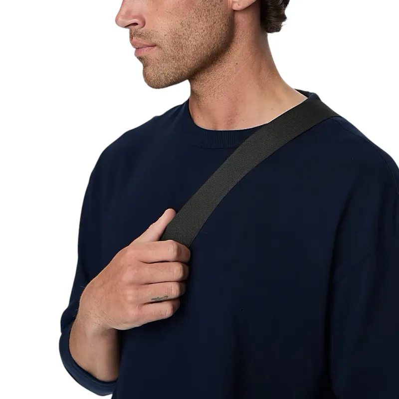m&s mens t shirts pure cotton long sleeve navy2