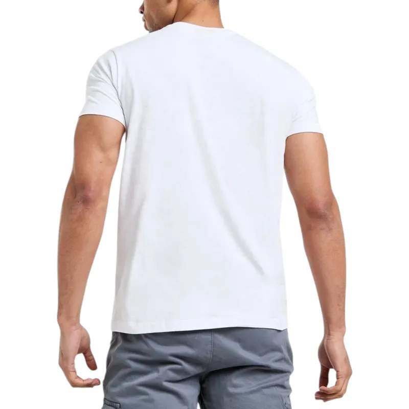 mckenzie elevated t shirt mens top cotton short sleeve white3