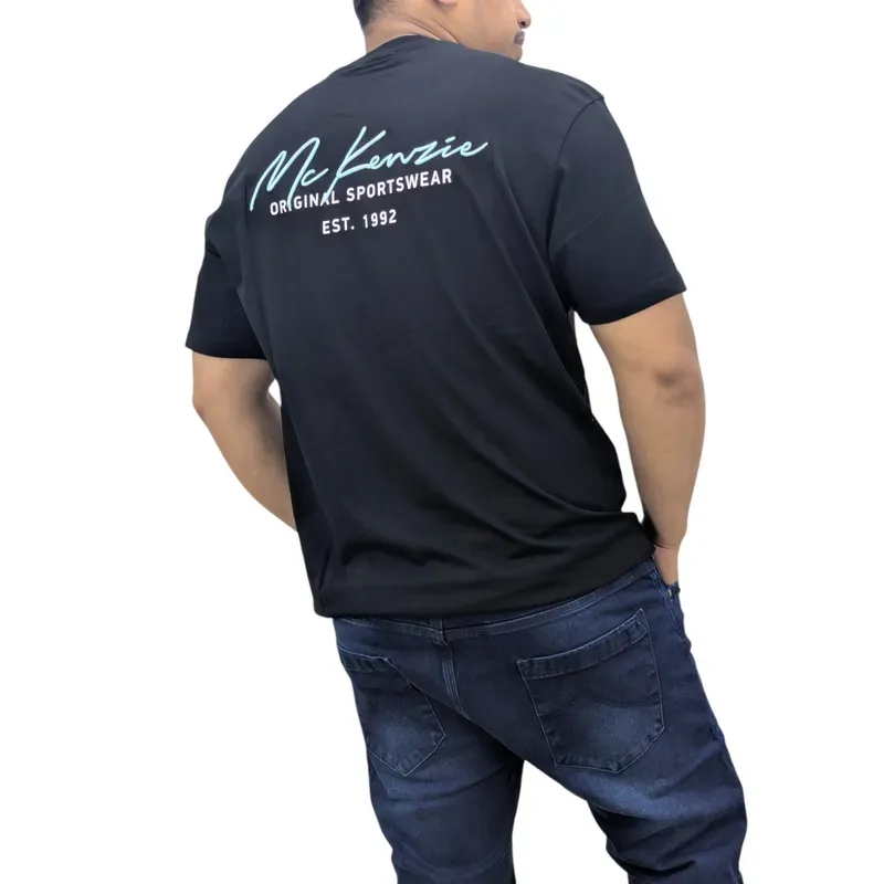 mckenzie mens t shirt casual cotton short sleeve sportswear tee new black0