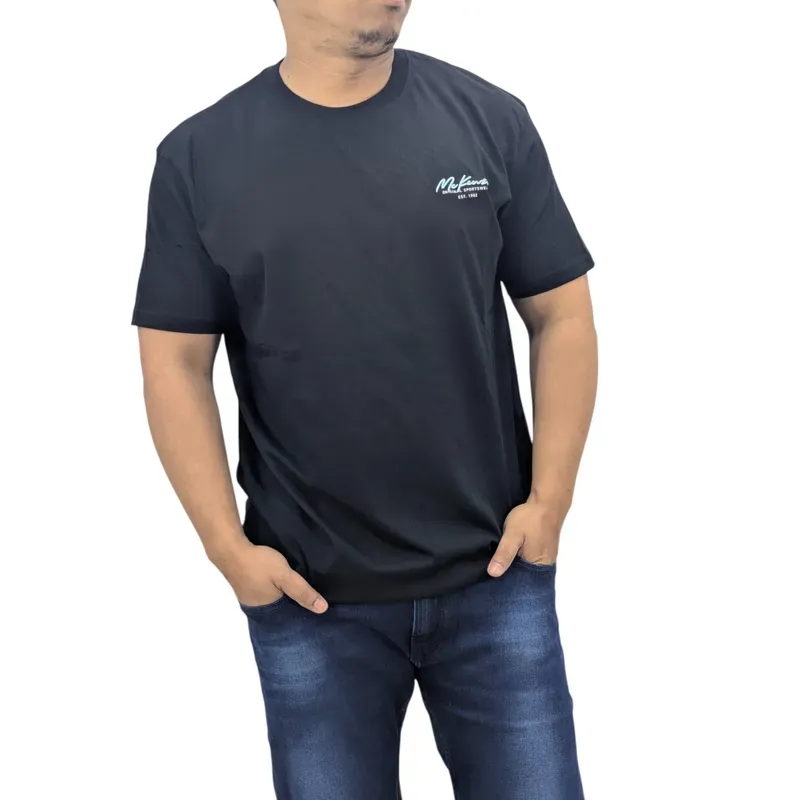 mckenzie mens t shirt casual cotton short sleeve sportswear tee new black1