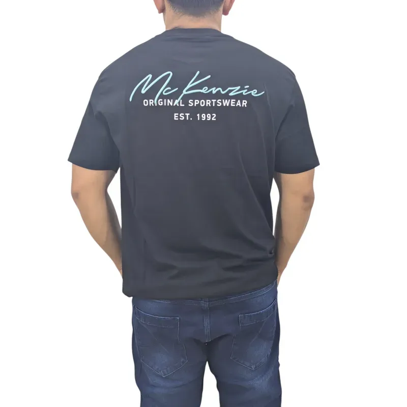 mckenzie mens t shirt casual cotton short sleeve sportswear tee new black2