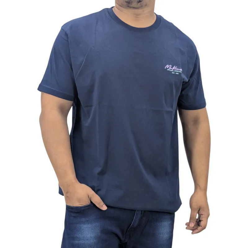 mckenzie mens t shirt casual cotton short sleeve sportswear tee new navy1