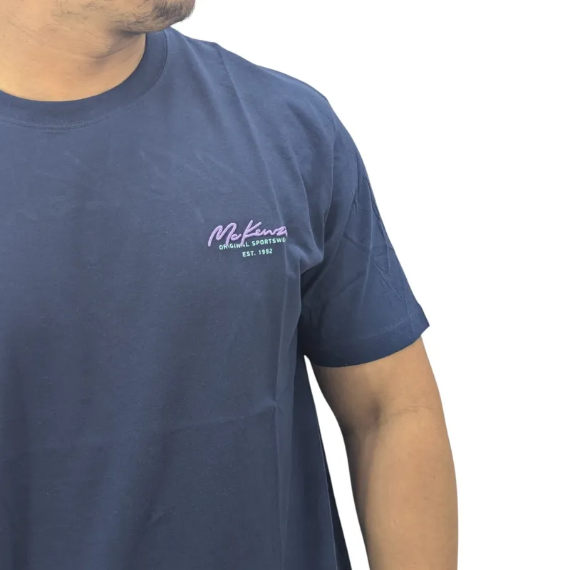 mckenzie mens t shirt casual cotton short sleeve sportswear tee new navy2