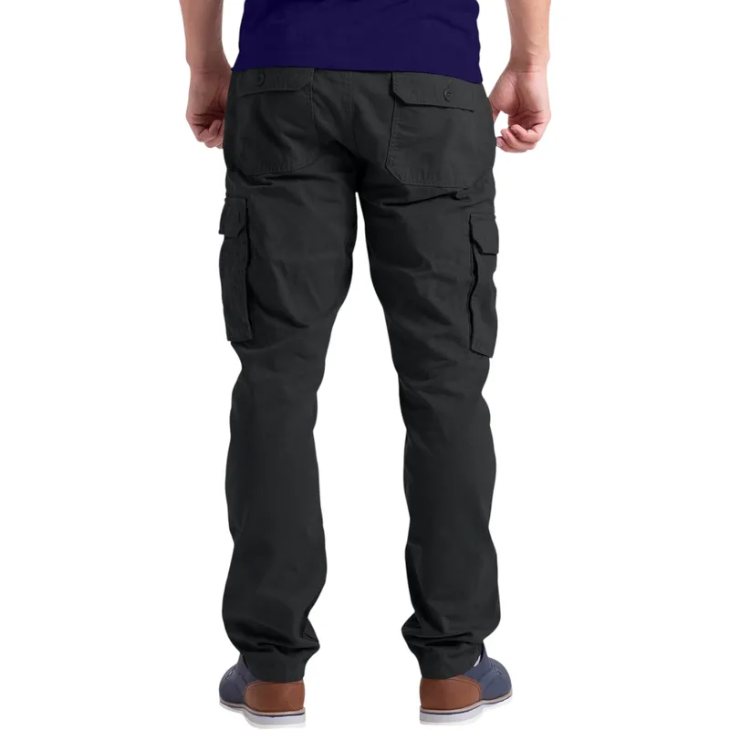 mens cargo combat pants work trousers bottom outwear black0
