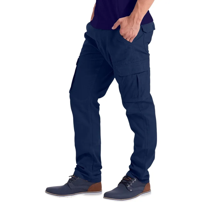 mens cargo combat pants work trousers bottom outwear navy1