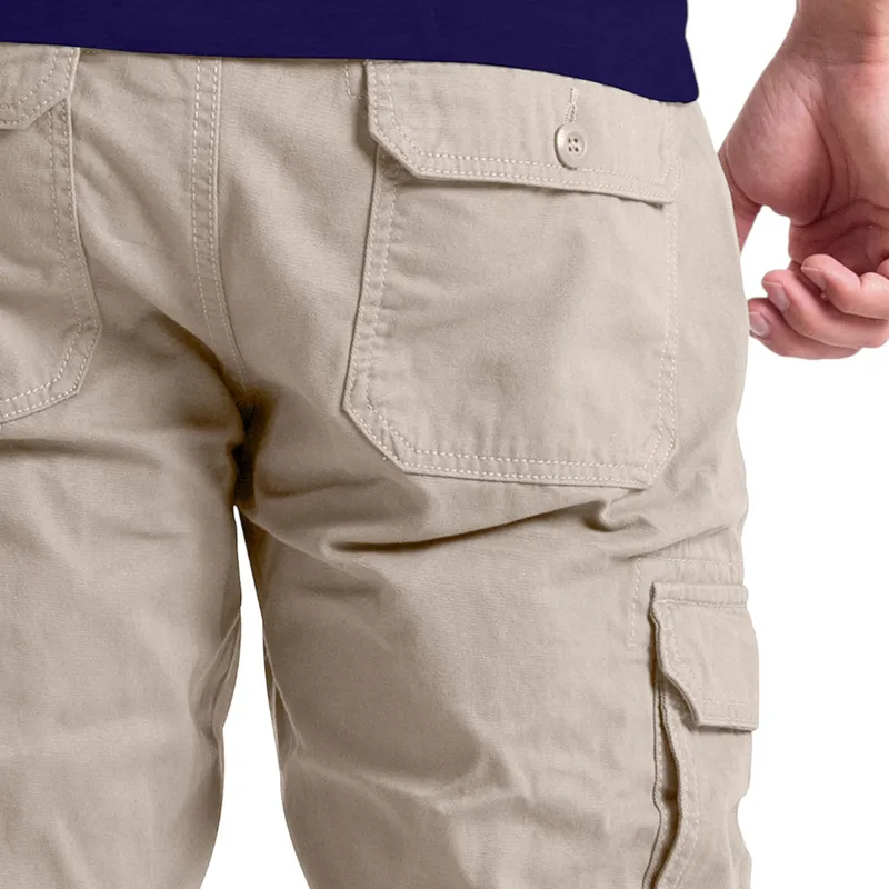mens cargo combat pants work trousers bottom outwear oatmil3