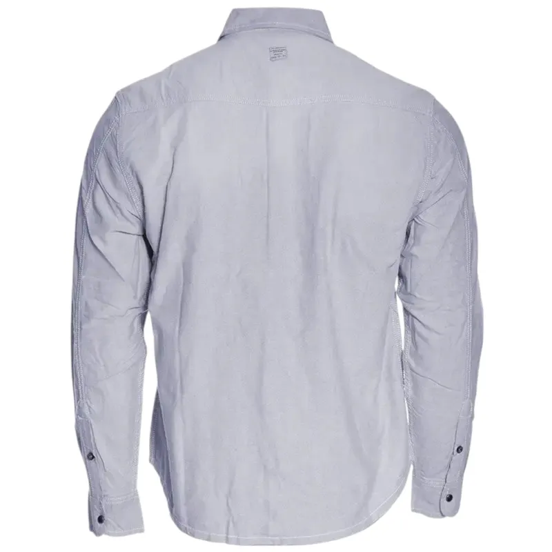 mens denim shirt long sleeve slim fit contrast cotton button0