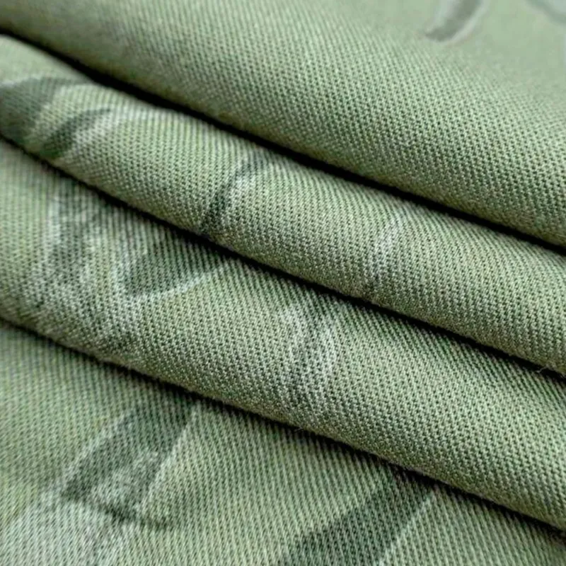 mens hawaiian summer casual viscose floral shirts reed green leaves2