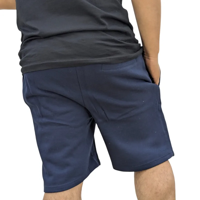 mens shorts beach wear elasticated cotton stretch summer half pants navy3